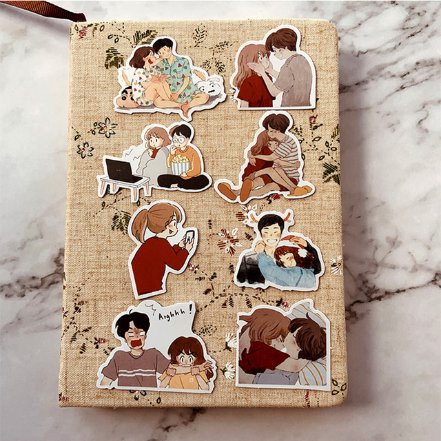 Stickers Scrapbooking Couple, Journal Stickers Couple